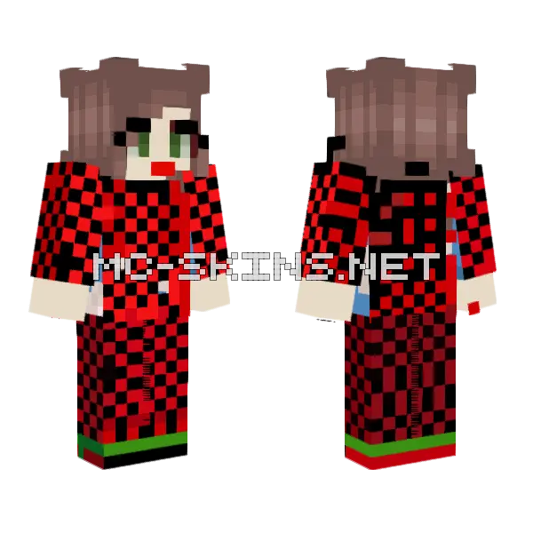 Seksi Kz Minecraft skin, front and back
