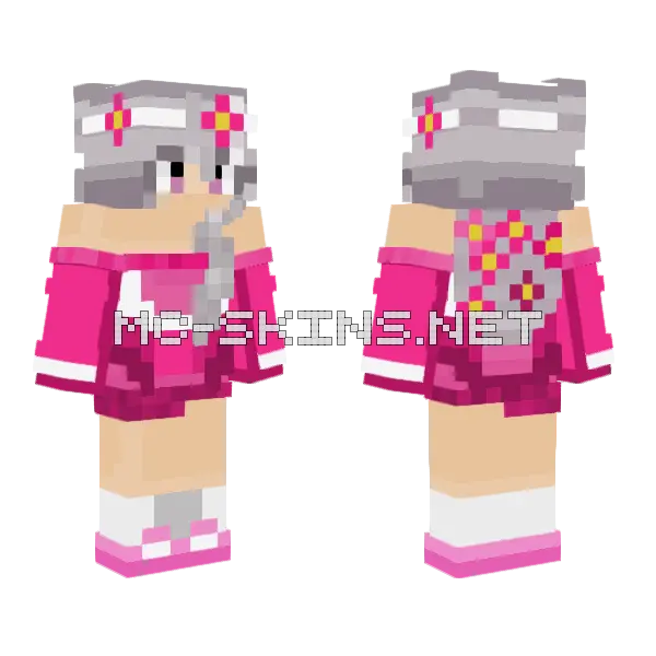Selene Minecraft skin, front and back