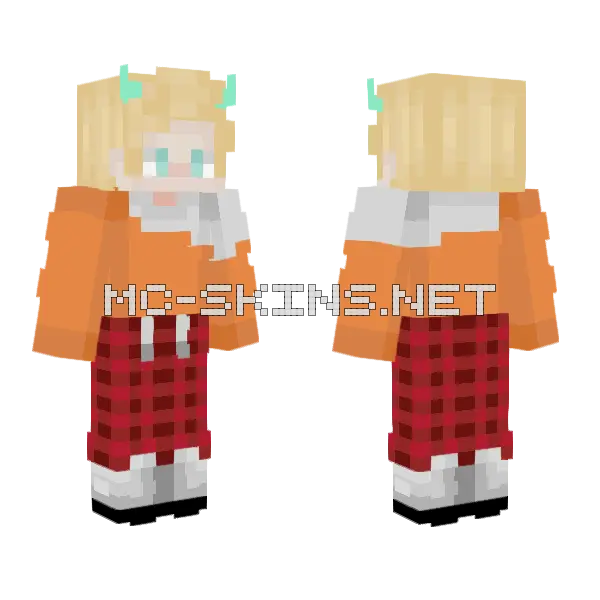 Self Insert Minecraft skin, front and back