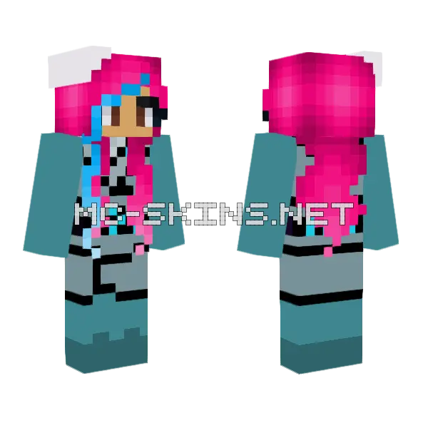 Seliel Phantom Ninja Minecraft skin, front and back