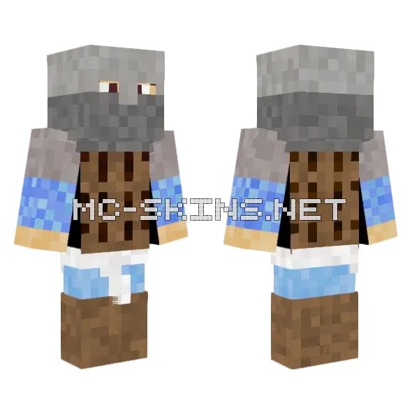 Seljuk Ghulam Heavy Cavalryman Minecraft skin, front and back