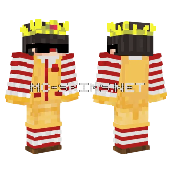 Senpai Mc Minecraft skin, front and back