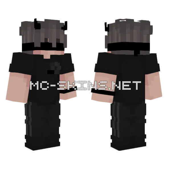 Senpai Spider Minecraft skin, front and back