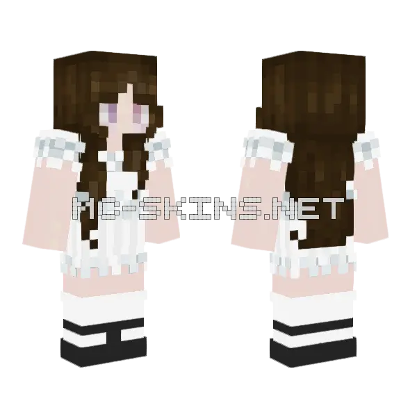 Seounnie Peachy Ice PP Eye Minecraft skin, front and back