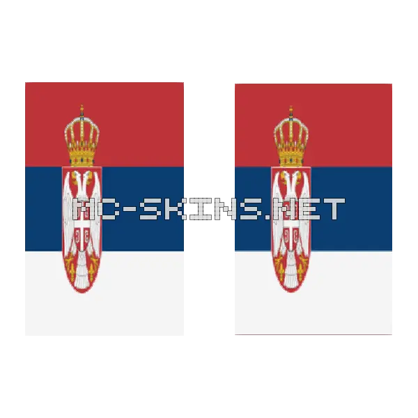 Serbia Flag cape, outside and lining