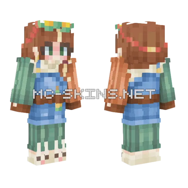 Serena RSMP Minecraft skin, front and back