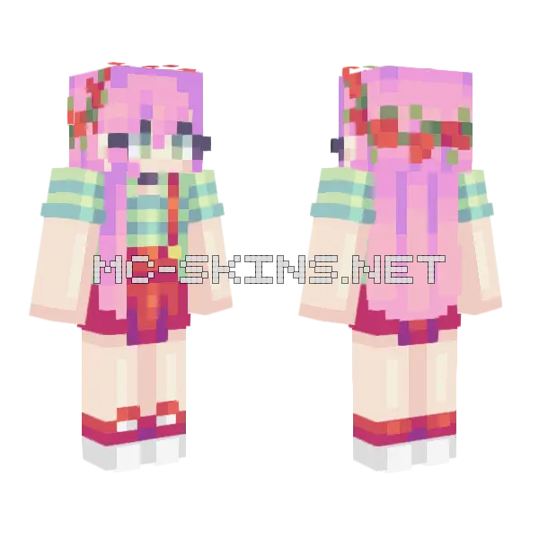 Serendipity Minecraft skin, front and back