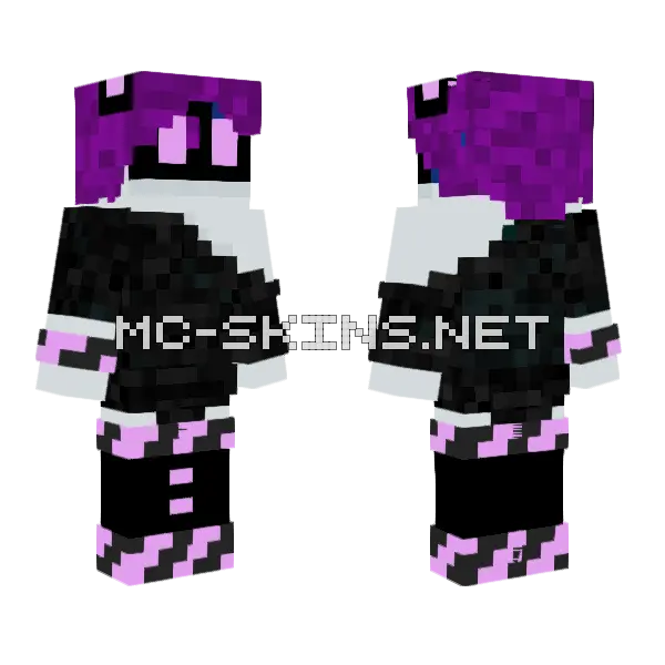 Serial Designation T V2 Minecraft skin, front and back