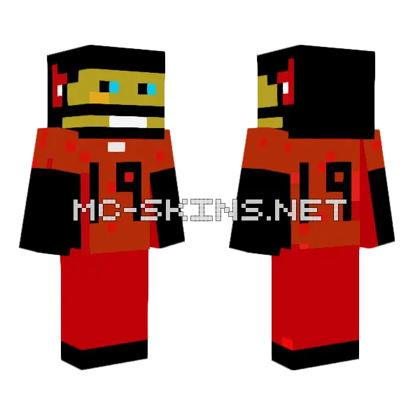 Set Hike Minecraft skin, front and back