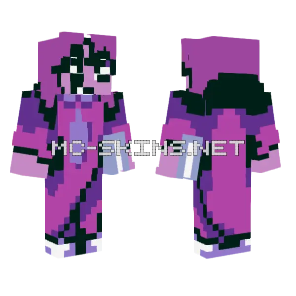 Seth Purple Minecraft skin, front and back