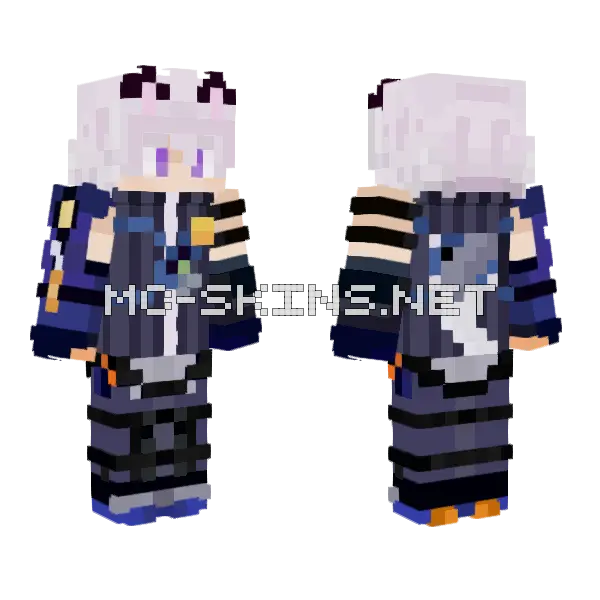 Seth Zzz Minecraft skin, front and back