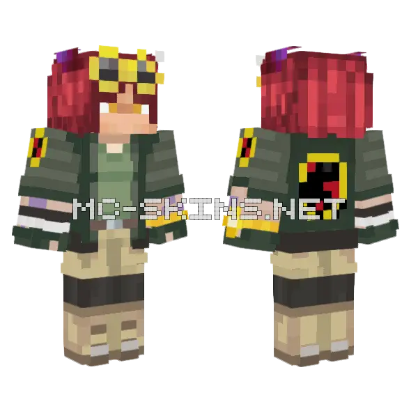 Sett Jusasico Minecraft skin, front and back