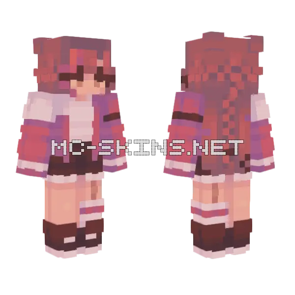 Setting Fires Minecraft skin, front and back