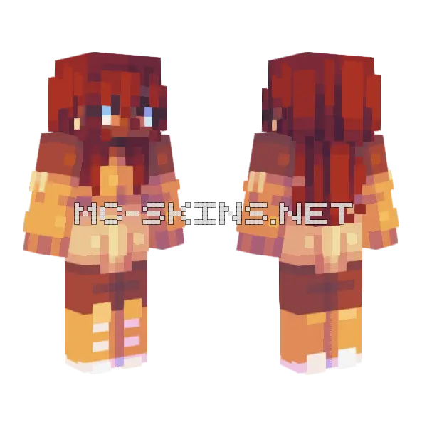 Setting Sun RCE Minecraft skin, front and back