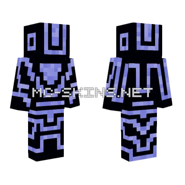 Sewn Stardust Minecraft skin, front and back