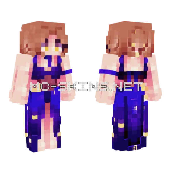 Sf 3 Girl Like Me Minecraft skin, front and back