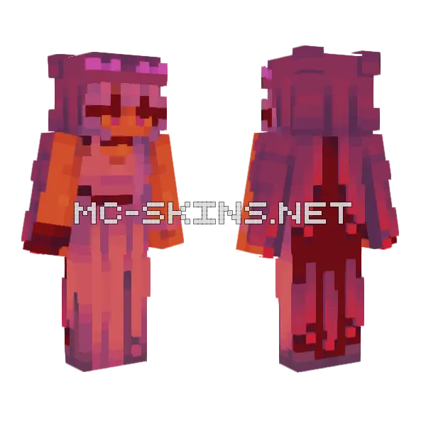 Sf Attack 195 Ff Minecraft skin, front and back