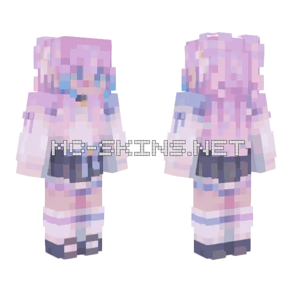 Sf Hydrangea Minecraft skin, front and back