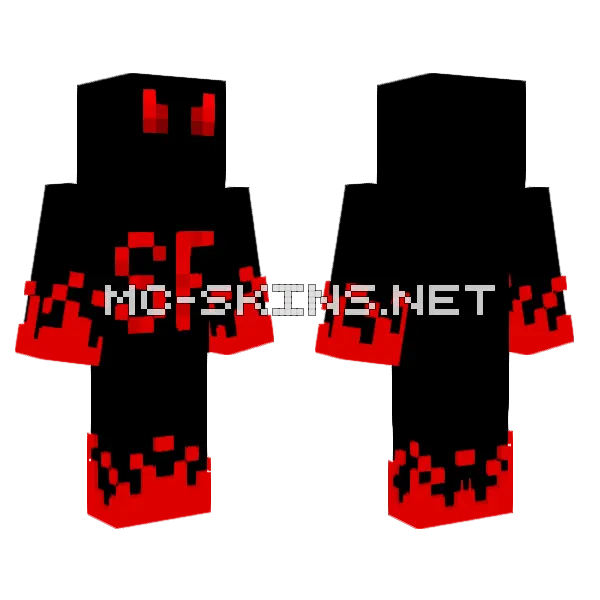 SF Monster Skin Minecraft skin, front and back