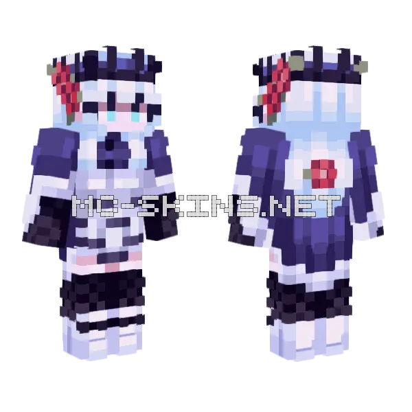 Sf Tundra Queen Minecraft skin, front and back