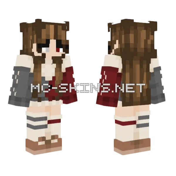 Shabbs Girl Minecraft skin, front and back