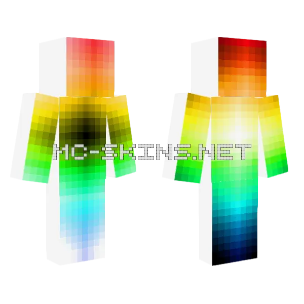 Shading Gradient Minecraft skin, front and back