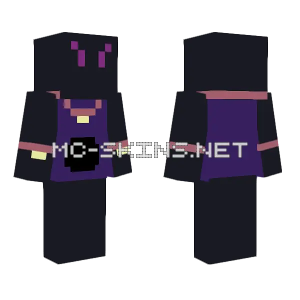 Shadow Angel Minecraft skin, front and back
