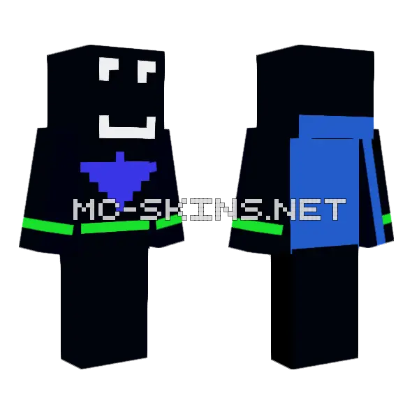 Shadow Attack Minecraft skin, front and back
