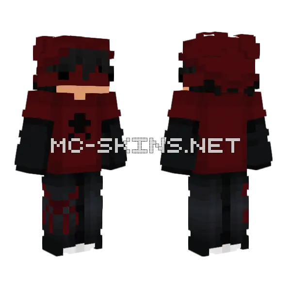 Shadow Bhaiya 2nd Skin Minecraft skin, front and back
