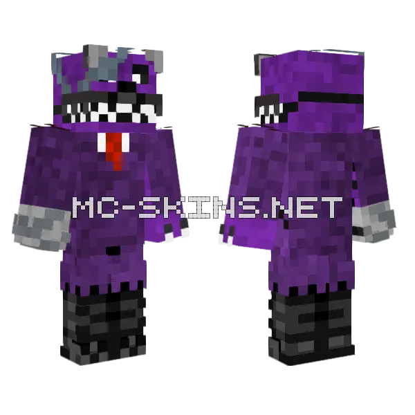 Shadow Grim Minecraft skin, front and back