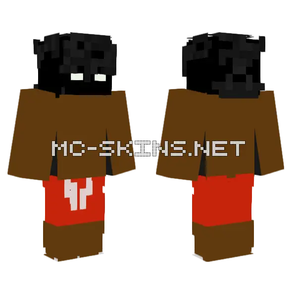 Shadow Is Ready For Summer Minecraft skin, front and back