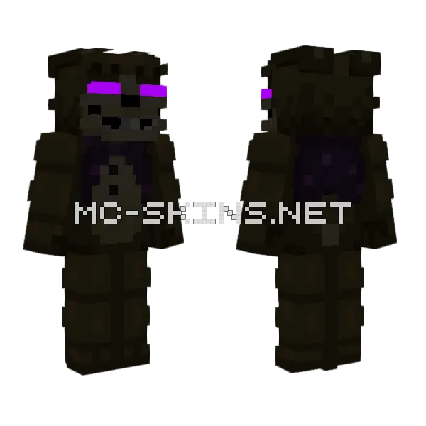 Shadow Malhare Minecraft skin, front and back