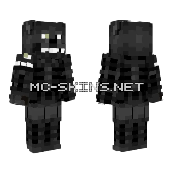 Shadow Mangle Minecraft skin, front and back