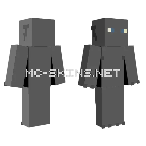 Shadow Me Minecraft skin, front and back