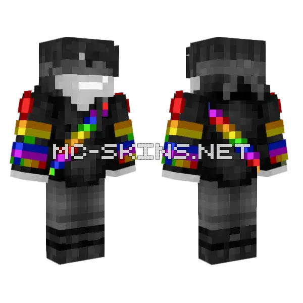Shadow Sabre Best Friend Betrayed Minecraft skin, front and back