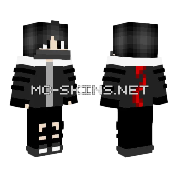 Shadow Skin Minecraft skin, front and back