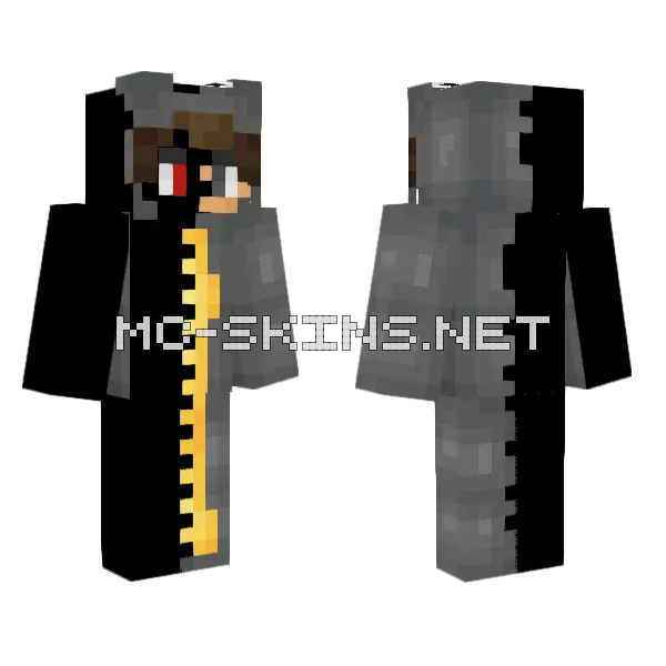 Shadow Slogo Minecraft skin, front and back