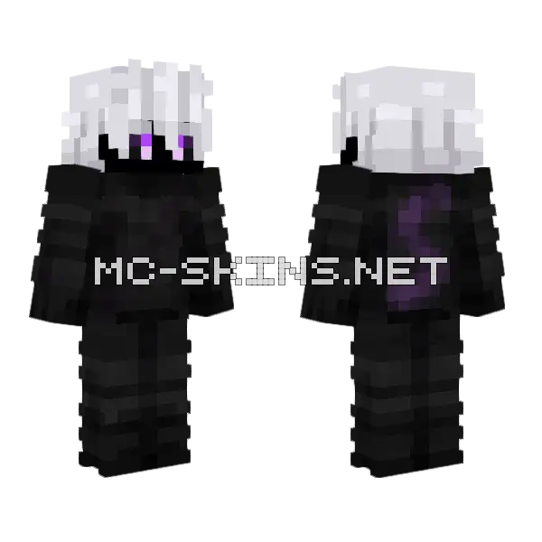 Shadow SMP Minecraft skin, front and back