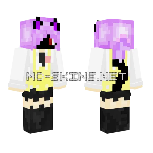 Shadowcatgirl Edit Minecraft skin, front and back