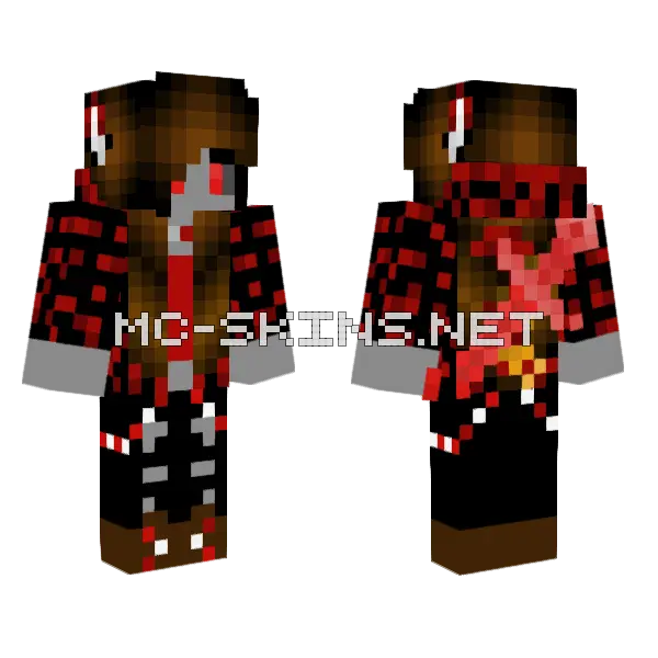 Shadowwolf Skin Minecraft skin, front and back