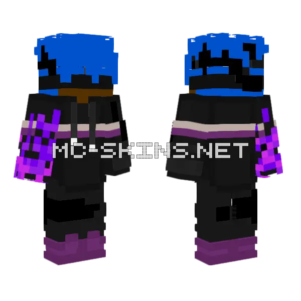 Shady Man Minecraft skin, front and back
