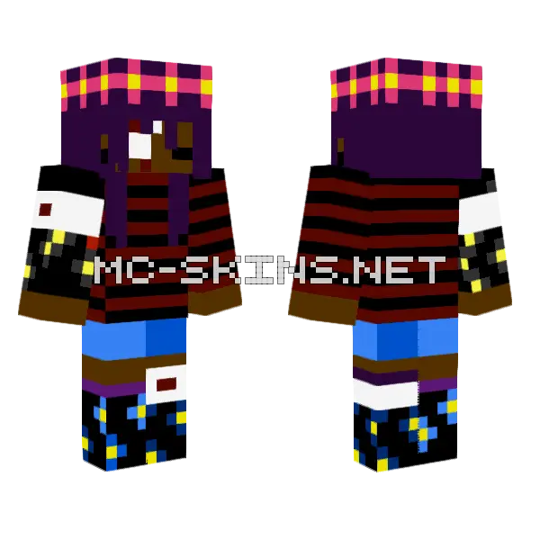 Shady8669 Minecraft skin, front and back