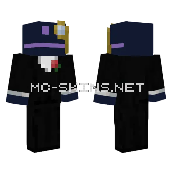 Shaft Ender Dragon Minecraft skin, front and back