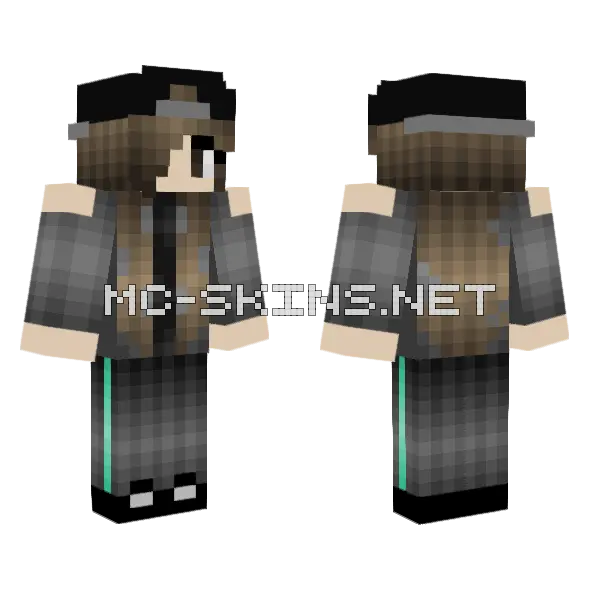 Shakology 202 Minecraft skin, front and back