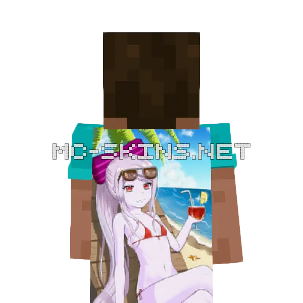 Shalltear Bikini cape, outside and lining