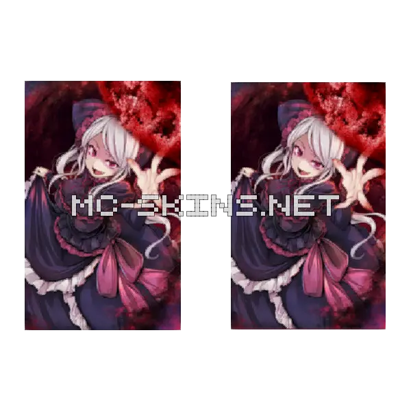 Shalltear Dress cape, outside and lining