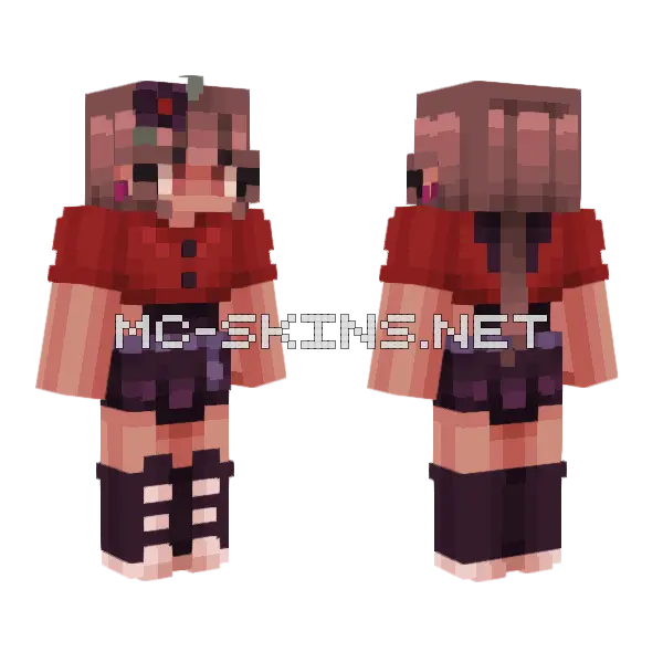 Shameless RCE Minecraft skin, front and back