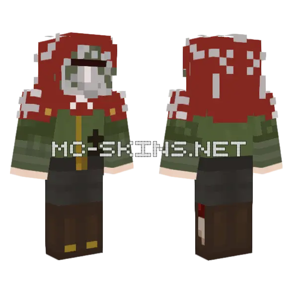 Shamone Minecraft skin, front and back