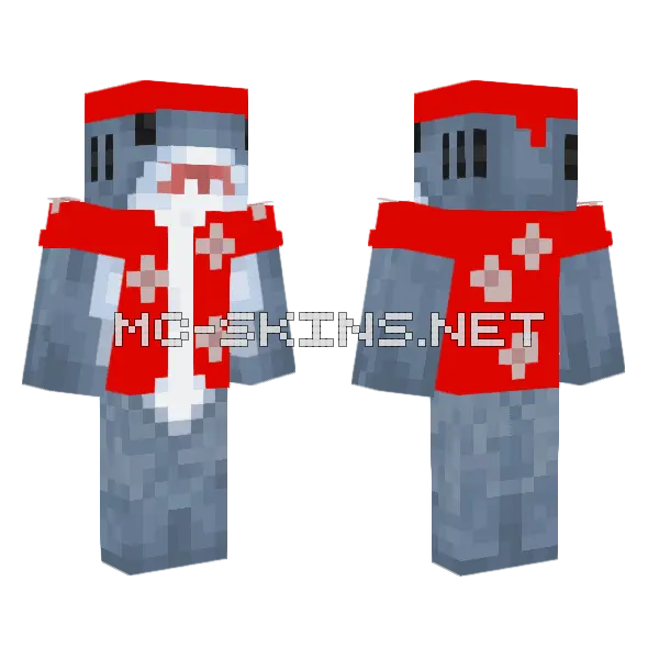 Shark Suit Minecraft skin, front and back