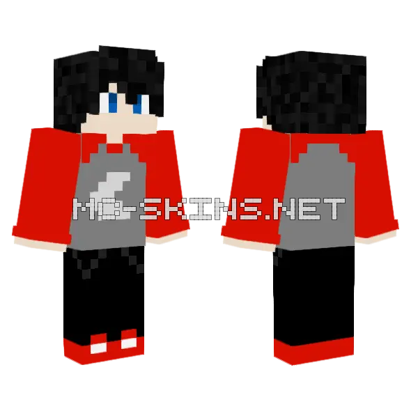 Sharky Skin Minecraft skin, front and back